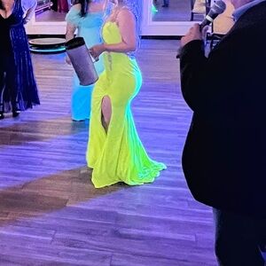 Jovani prom dress green
